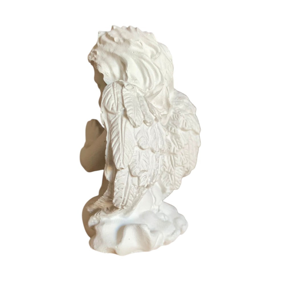 Decoratiune Ingeras care se roaga, Ipsos, 8 cm