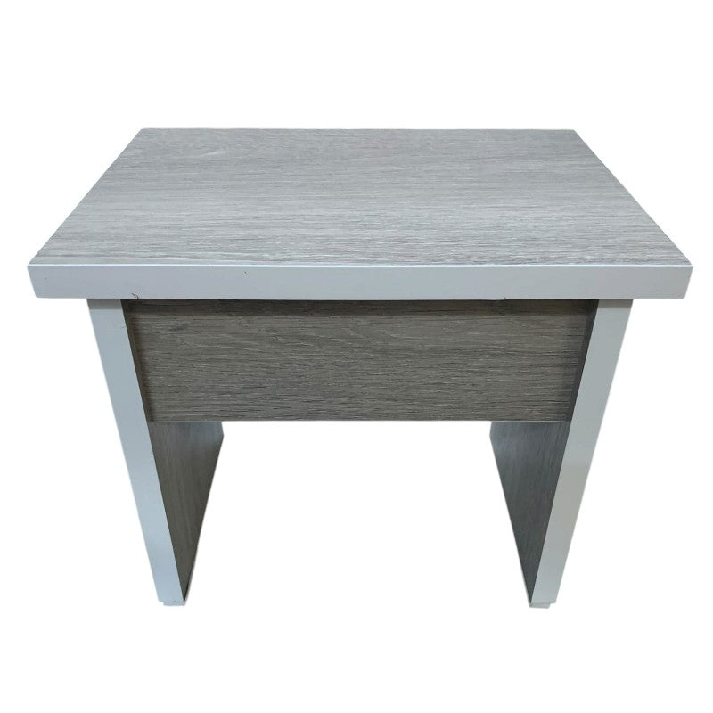Taburet/ scaunel mic pentru hol sau suport picioare, 32.5x24x28 cm,PAL, Stejar cu Alb
