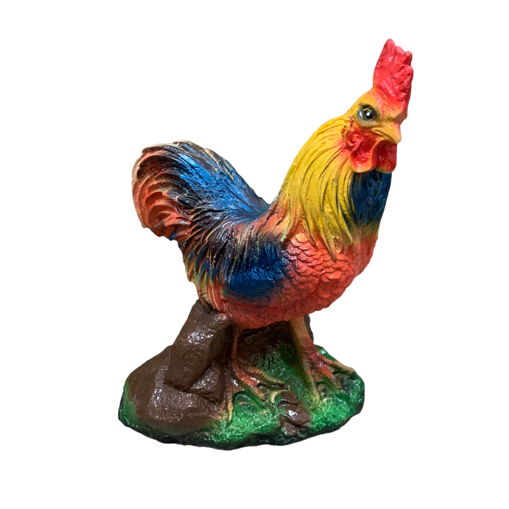 Figurina de gradina, Pictata Manual, Cocos, Polirasina, 40*35 cm