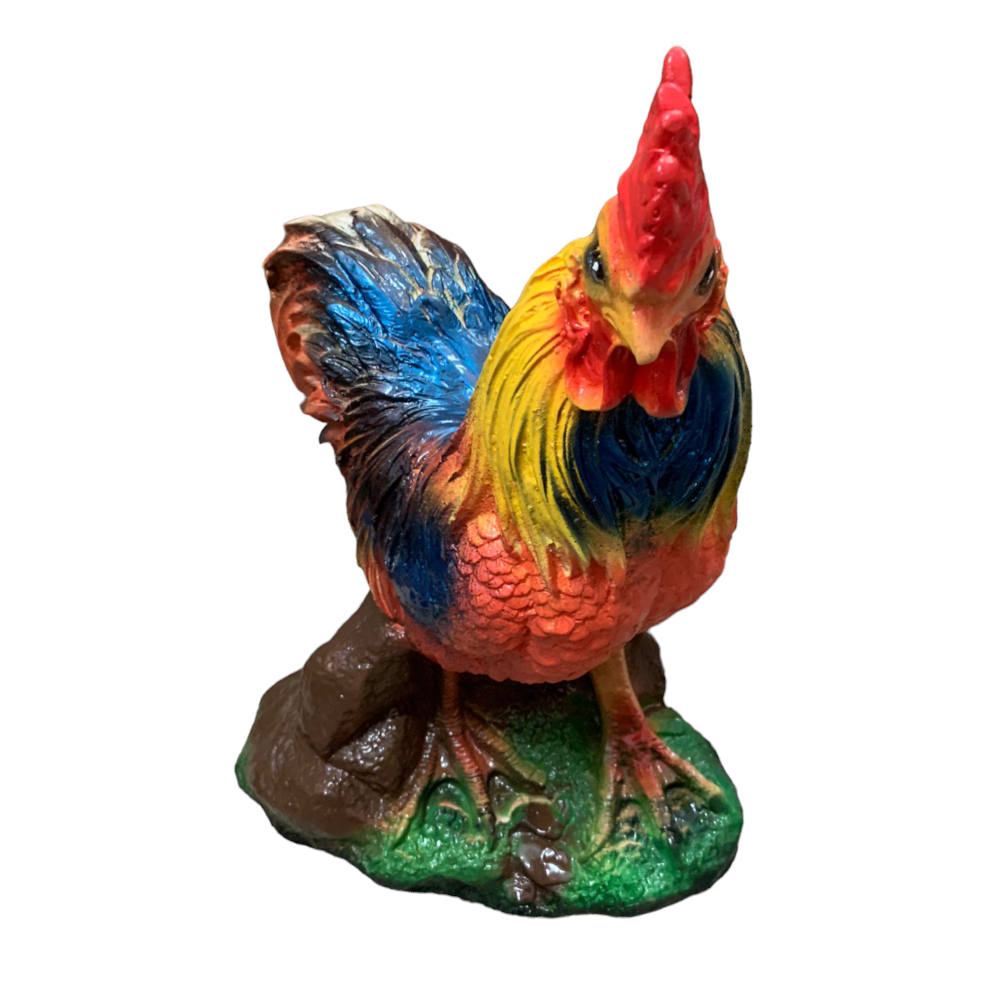 Figurina de gradina, Pictata Manual, Cocos, Polirasina, 40*35 cm