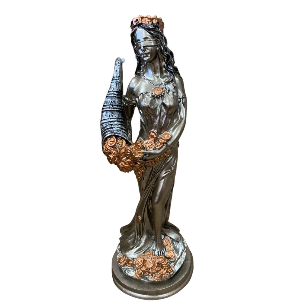 Statueta Zeita Norocului Fortuna, Rasina