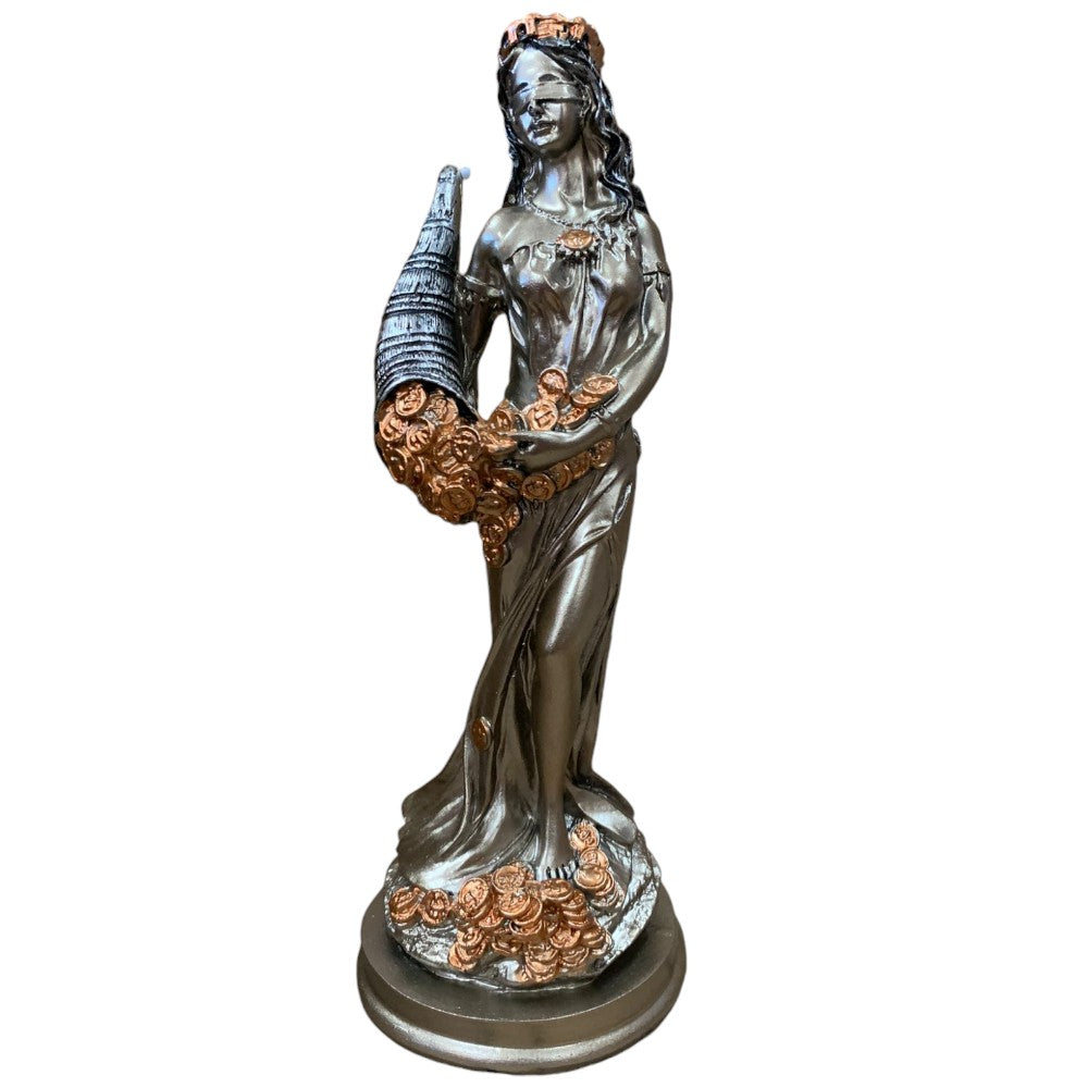 Statueta Zeita Norocului Fortuna, Rasina