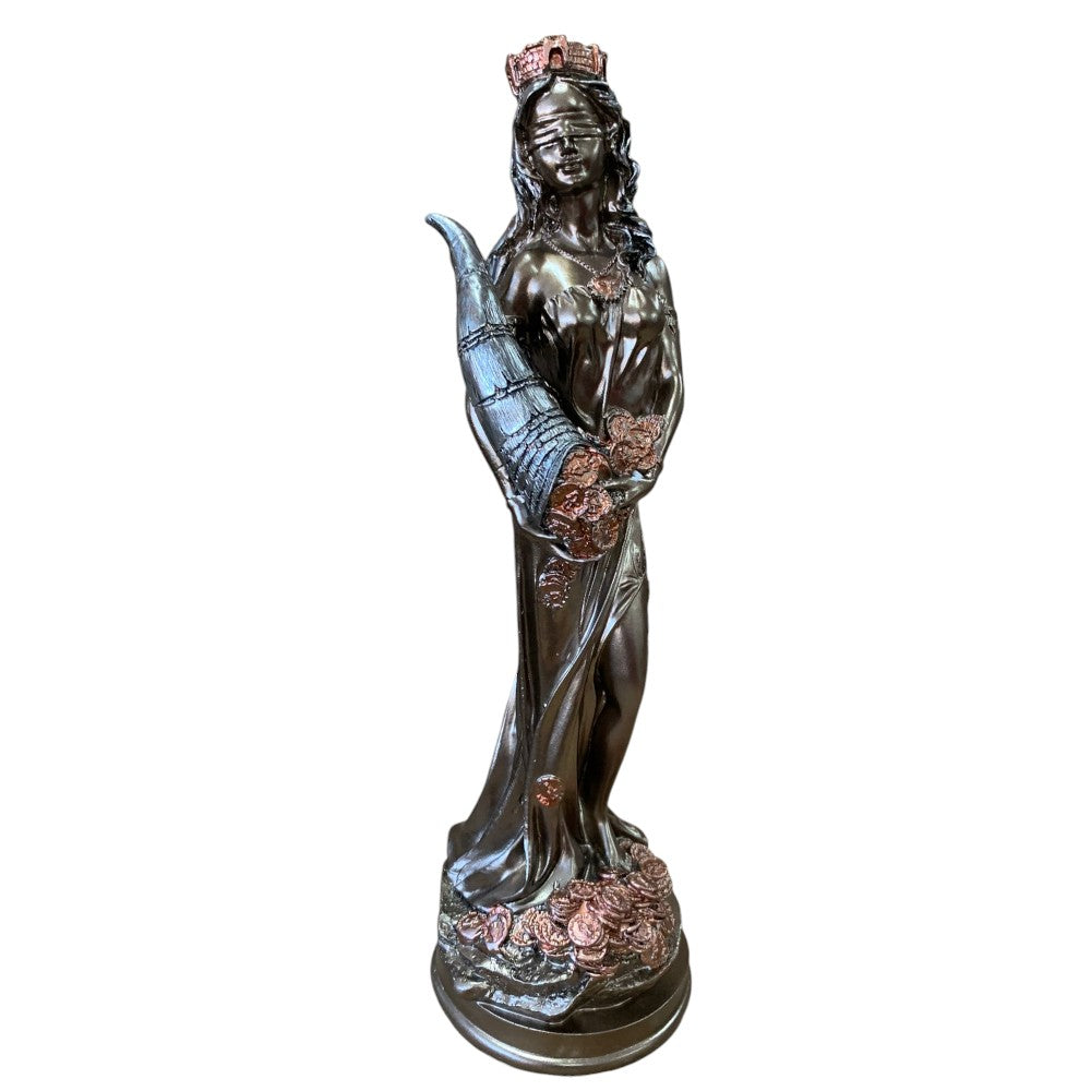 Statueta Zeita Norocului Fortuna, Rasina