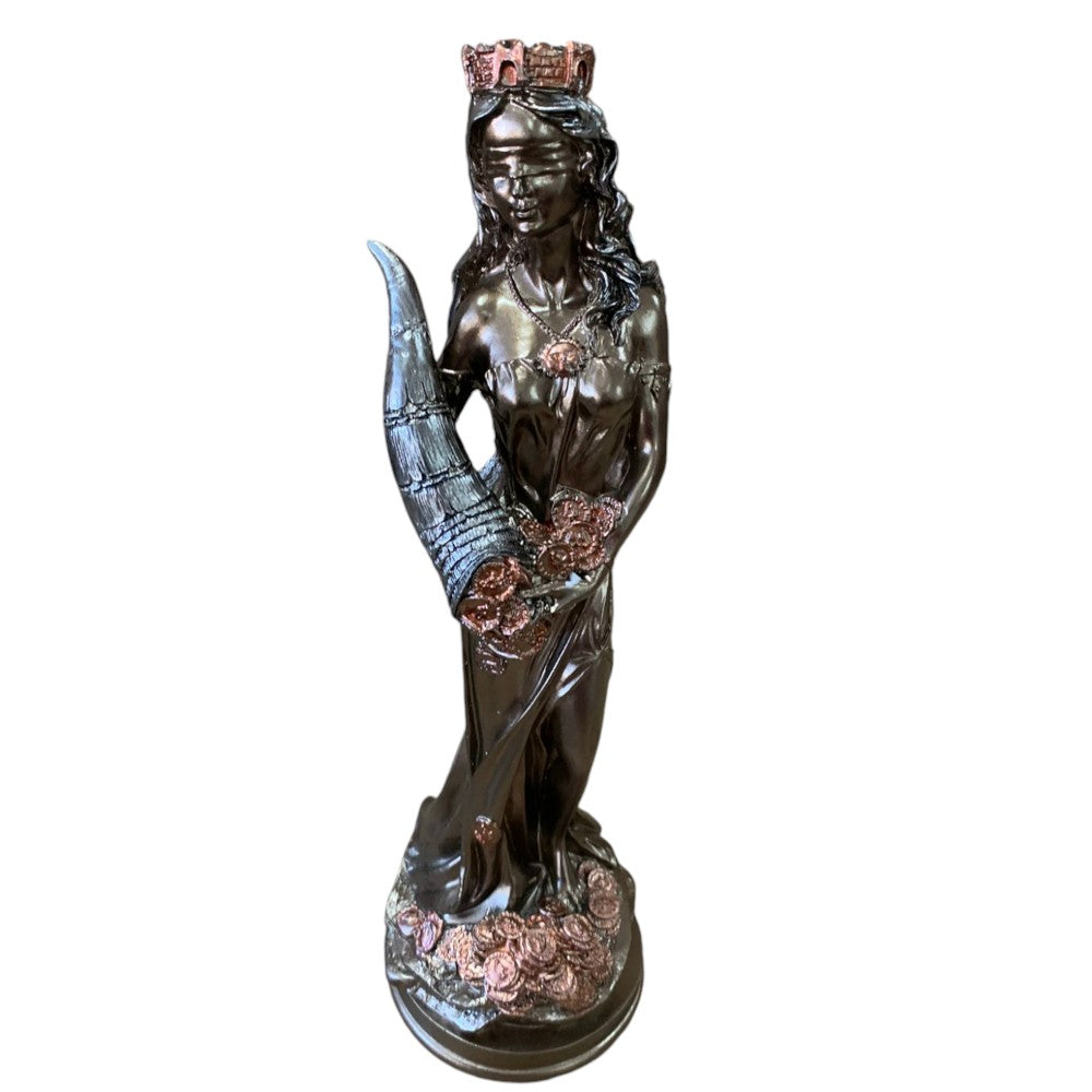 Statueta Zeita Norocului Fortuna, Rasina