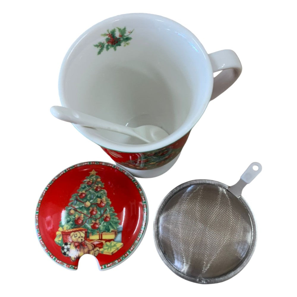 Cana de ceai Ceramica cu Infuzor si Lingurita , 250 ml