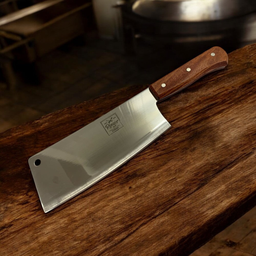 Satar din Otel Inoxidabil Ringer, Maner Lemn,510g, 21x33 cm.