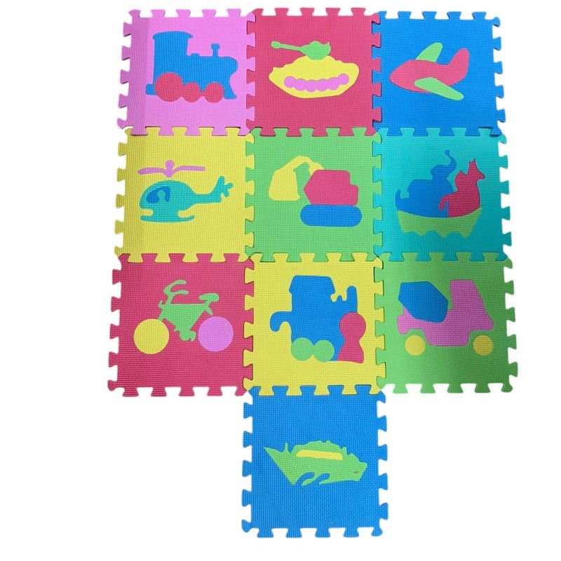 Covor Puzzle pentru Copii, 10 piese