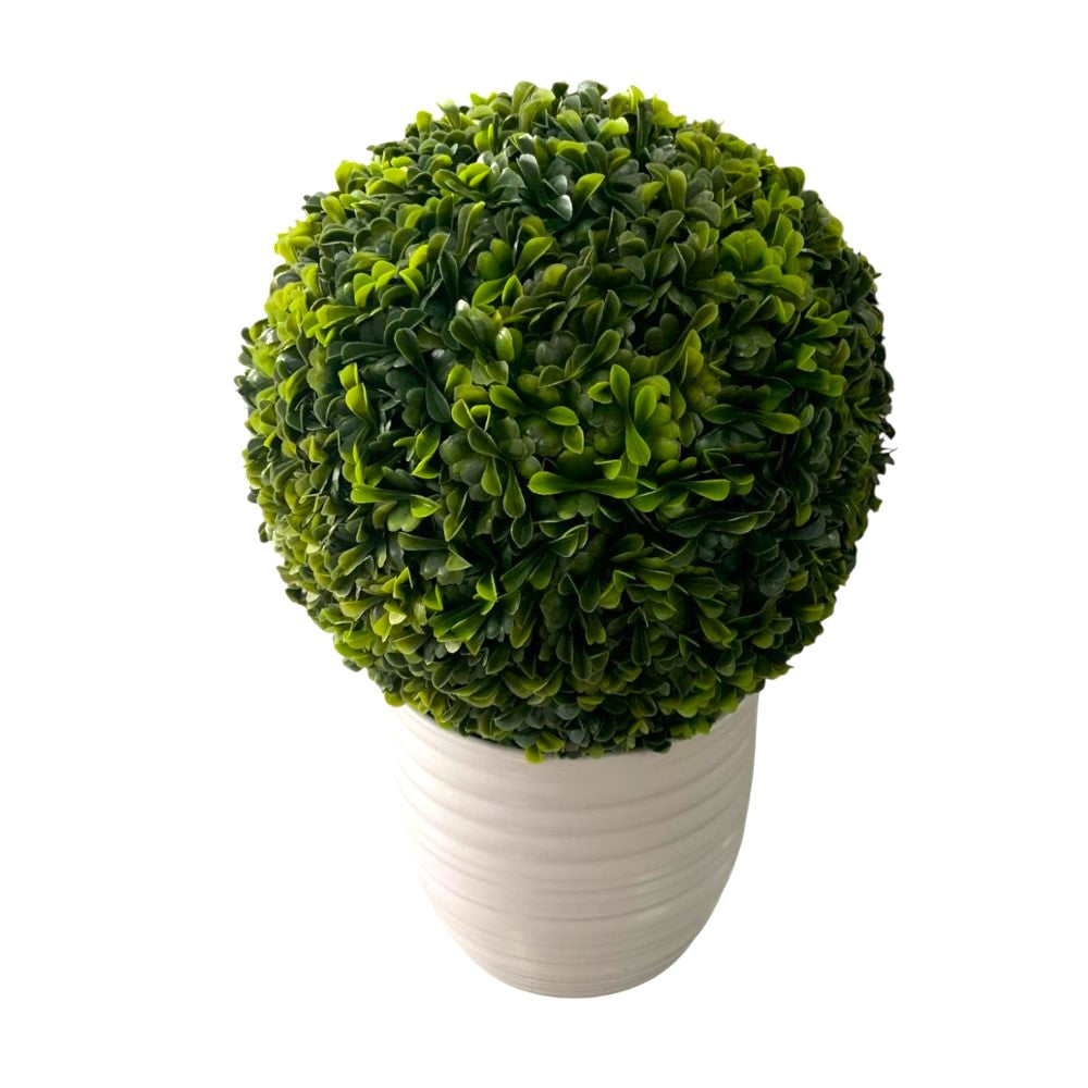 Set Minge din iarba Buxus + Ghiveci decor