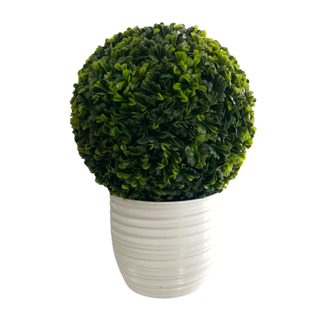Set Minge din iarba Buxus + Ghiveci decor