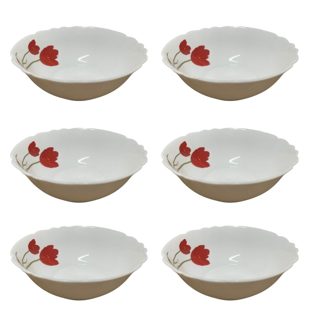 Set 6 piese, Opal, Model Lalele , Farfurii / Cani/ Boluri