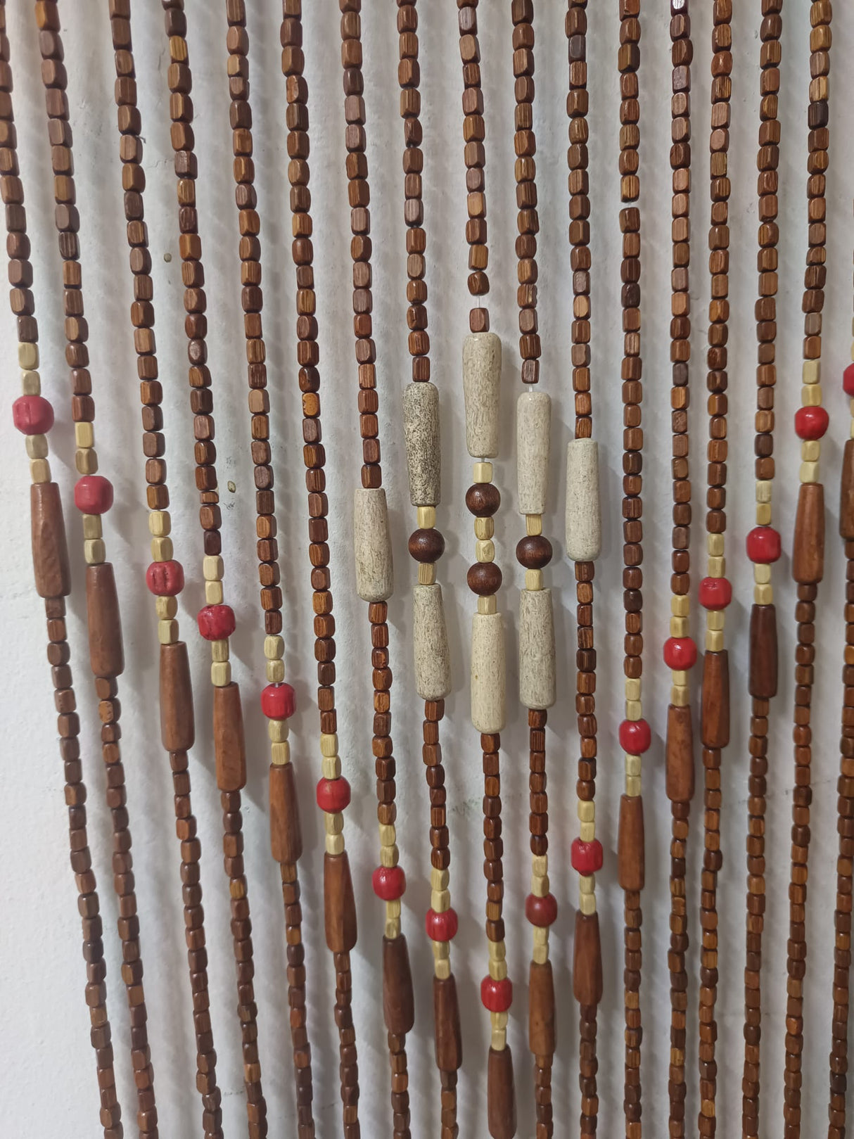 Perdea Usa cu Margele din Lemn , 90x195 cm