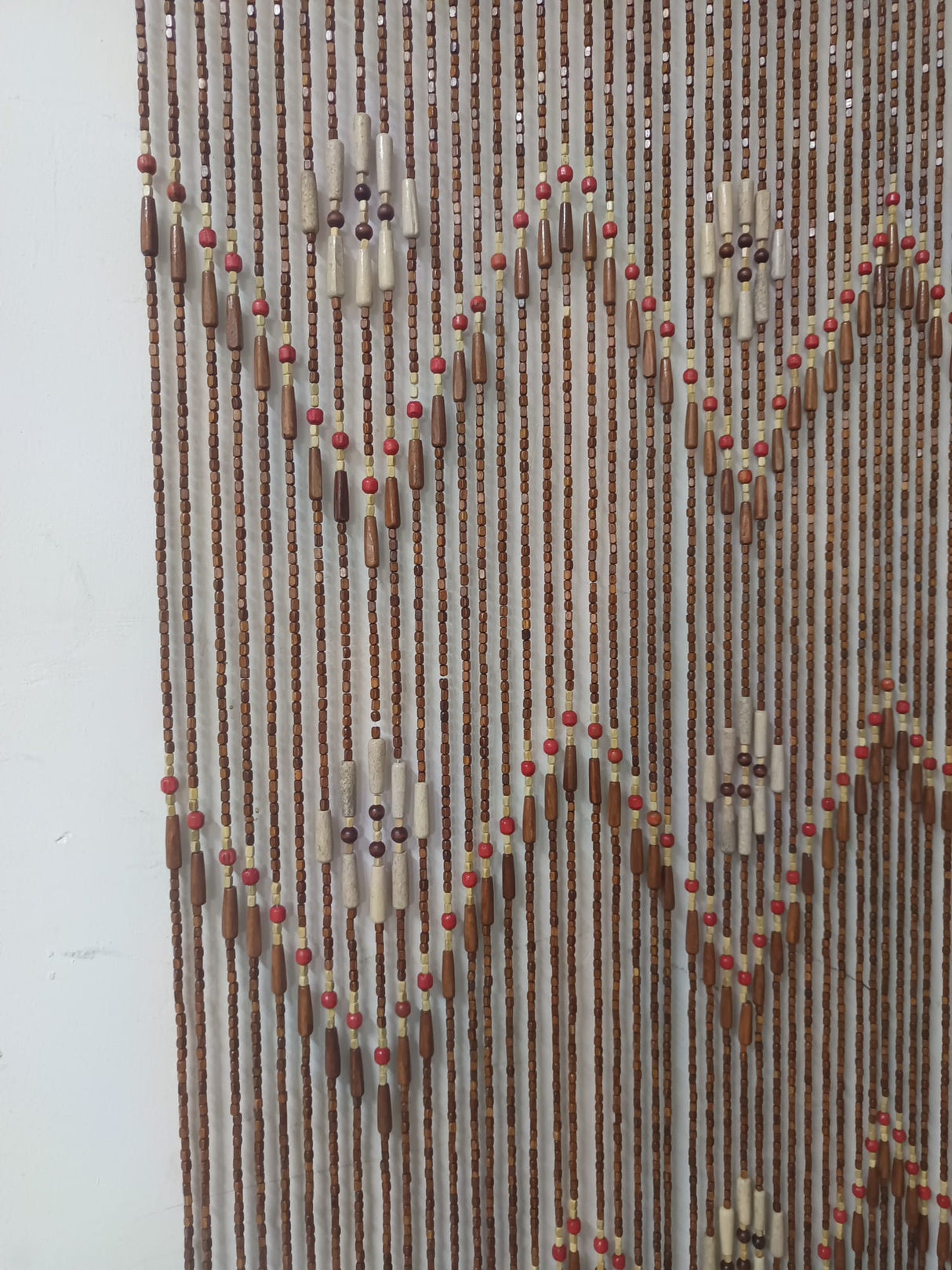 Perdea Usa cu Margele din Lemn , 90x195 cm