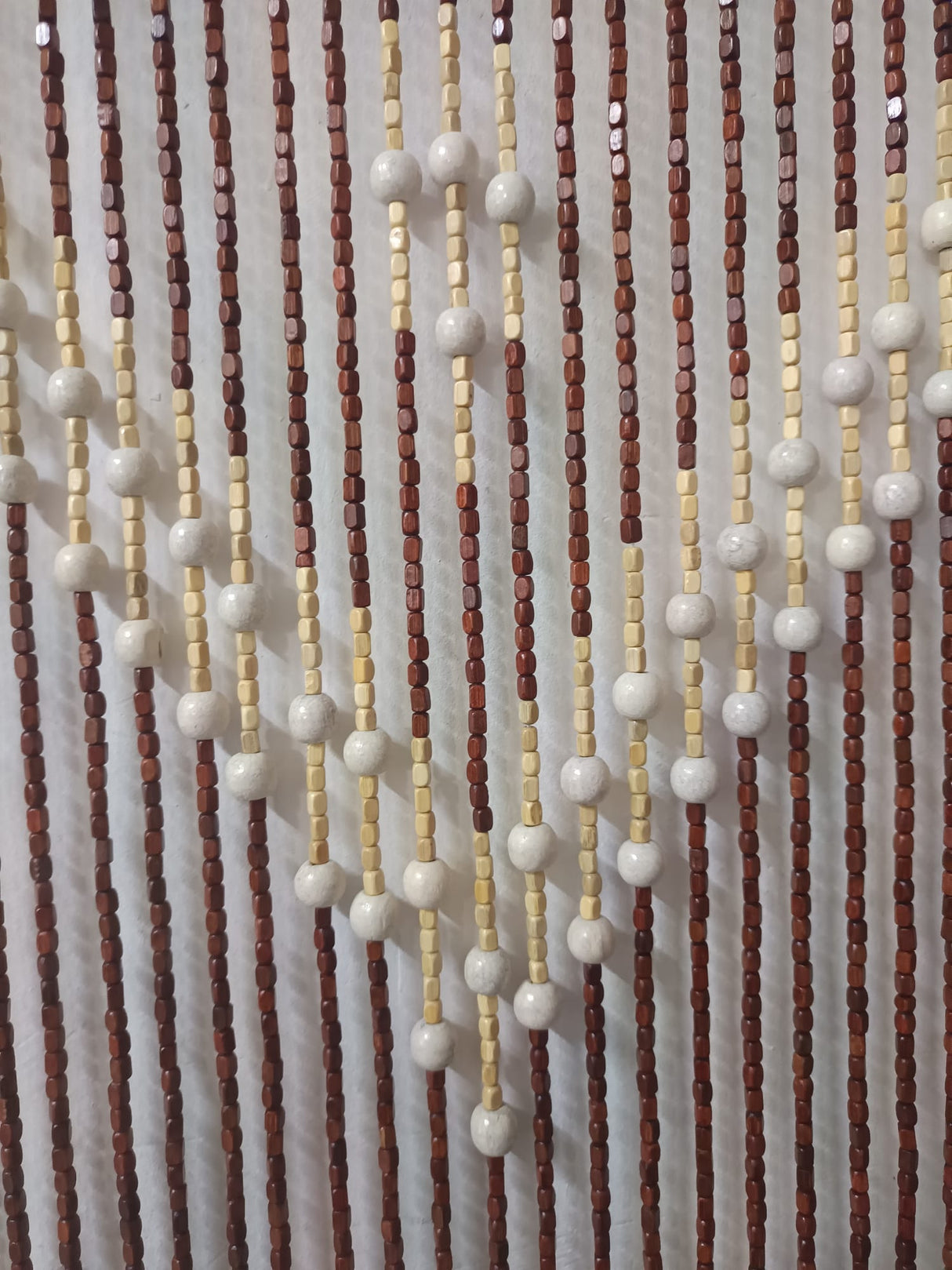 Perdea Usa cu Margele din Lemn , 90x195 cm