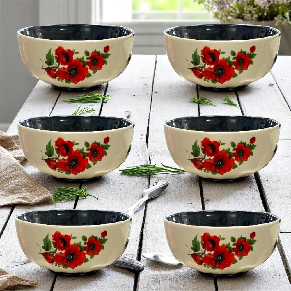 Castron/Bol ceramica Maro Floral , 16 cm , 900 ml