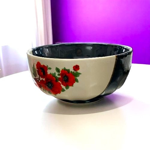Castron/Bol ceramica Floral , 16 cm , 900 ml
