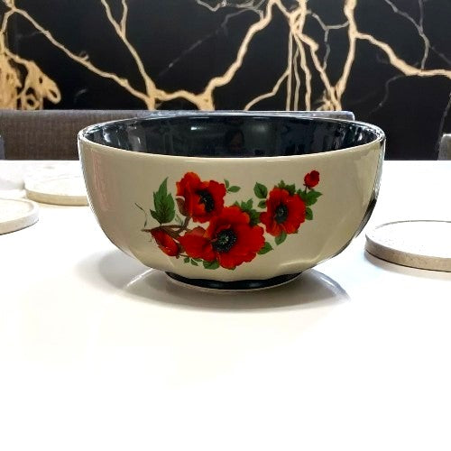 Castron/Bol ceramica Floral , 16 cm , 900 ml