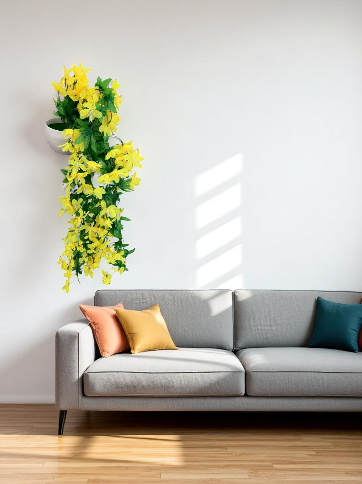 Flori Artificiale Suspendate in Ghiveci Plastic,70 cm