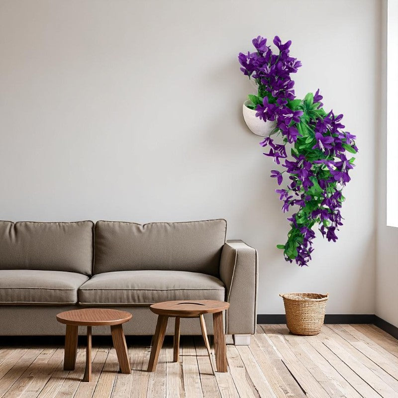 Flori Artificiale Suspendate in Ghiveci Plastic,70 cm