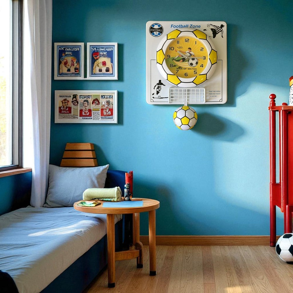 Ceas de perete cu Panou si Pendul, Sport, 30x41cm