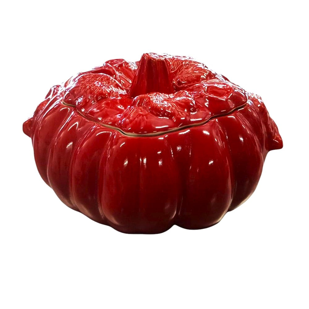 Oala ceramica tip Dovleac, glazurata , 4.7 litri