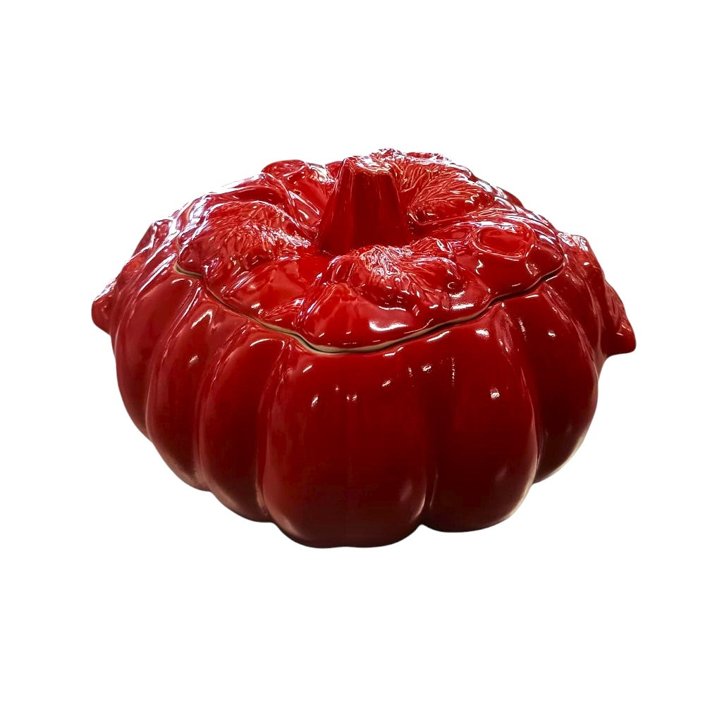 Oala ceramica tip Dovleac, glazurata , 4.7 litri