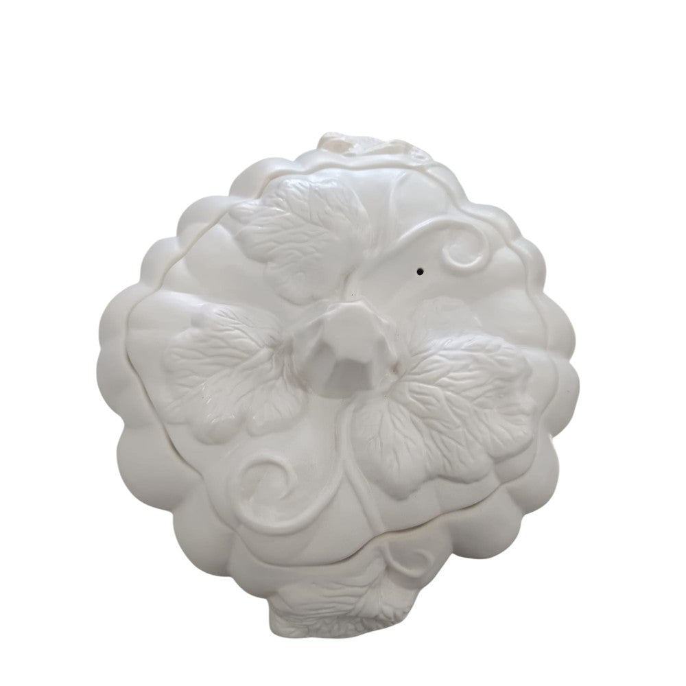 Oala ceramica tip Dovleac, glazurata , 4.7 litri