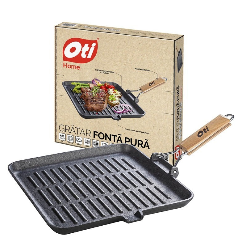 Gratar din fonta pura OTI, inductie , 26 cm