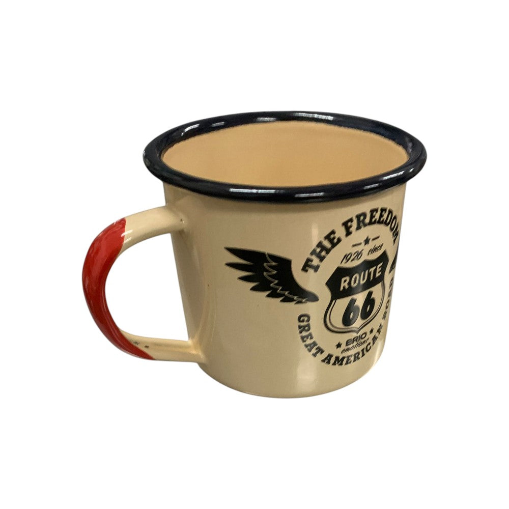 Cana Metalica Emailata, model Munte/Mare/Moto , 350 ml