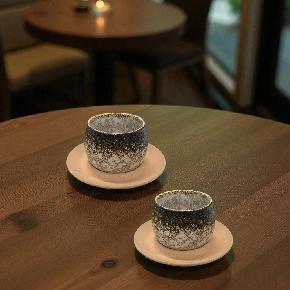 Cana din ceramica în stil japonez, Pictata Color – 220ml