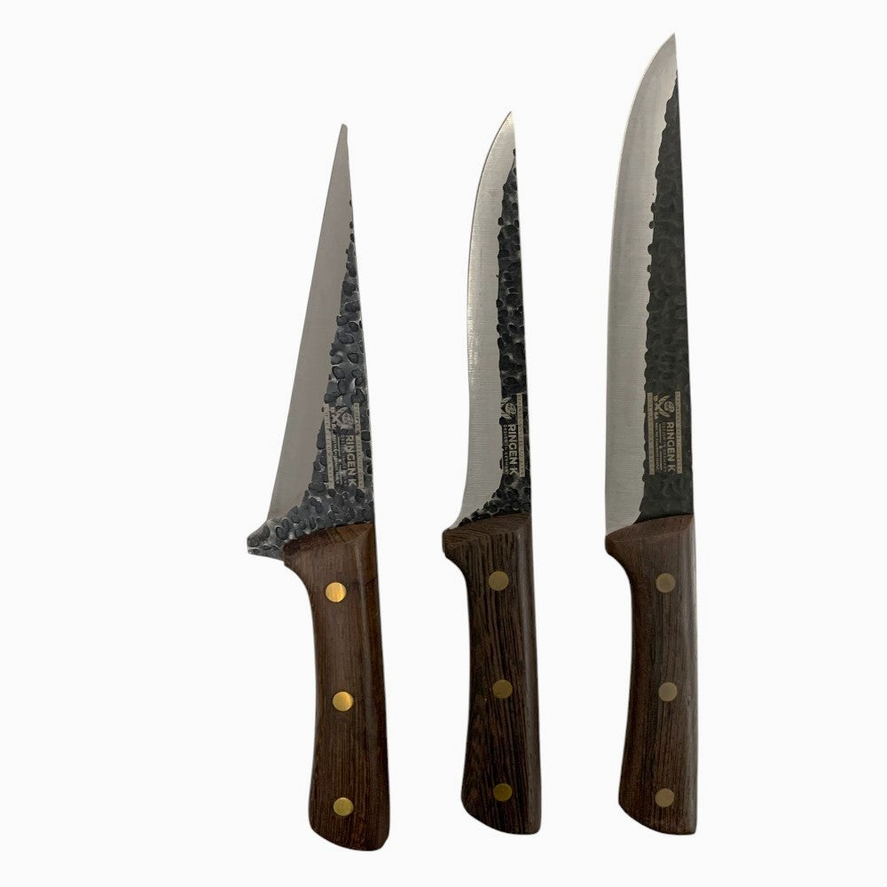 Set de 3 Piese Macelarie Cutit Lama Groasa 30/18 cm,27/15 cm si 26/14 cm