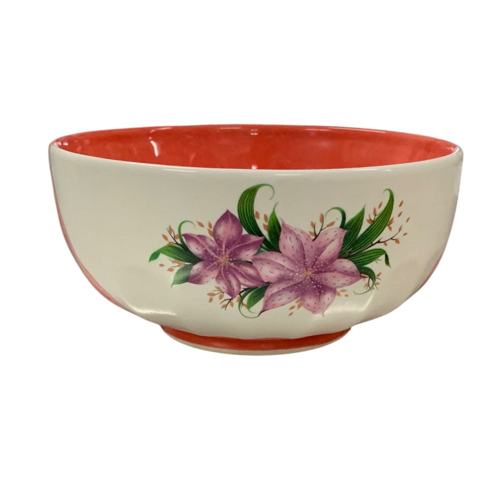 Castron/Bol ceramica Floral , 16 cm , 900 ml
