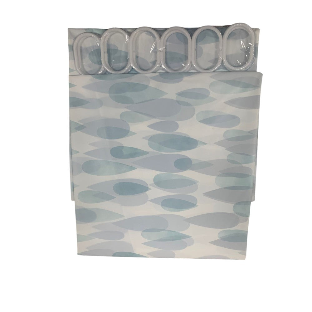 Perdea pentru dus sau cada, cu 12 inele incluse, fixare pe bare,Diverse Modele, 180 x 180 cm