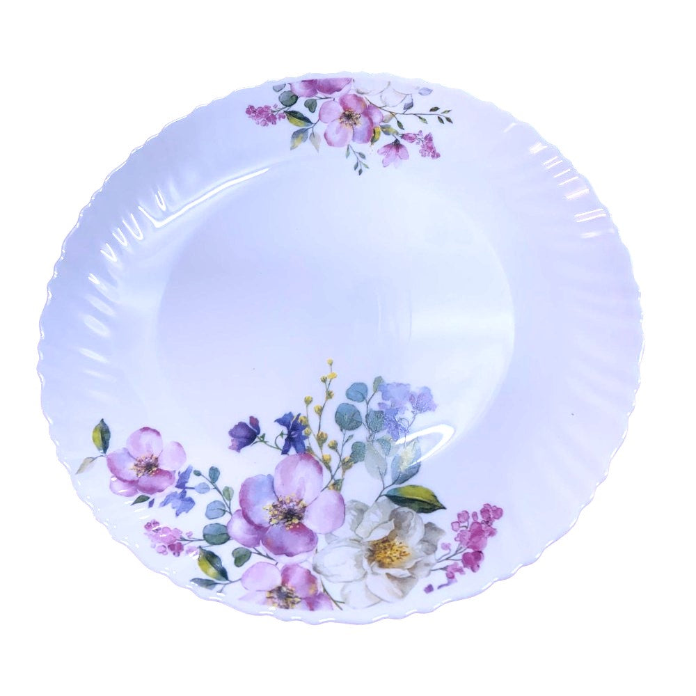 Set de tort 7 piese, Platou cu 6 farfurii desert din ceramica 26/19 CM