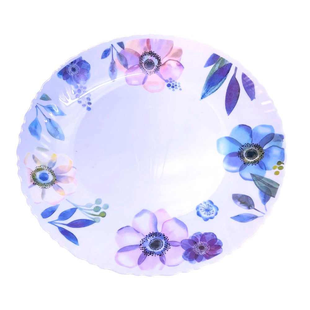 Set de tort 7 piese, Platou cu 6 farfurii desert din ceramica 26/19 CM