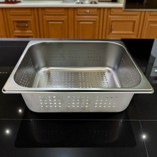Strecuratoare tip Tava Perforata Otel Inoxidabil 32.5x26.5x10 cm
