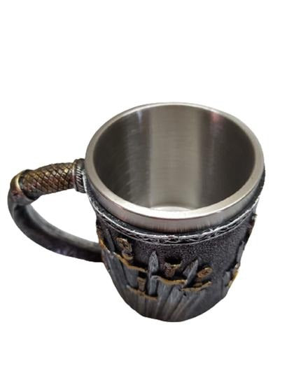 Halba Medievala din Rasina si Inox , cu Pereti Dubli , 500 ml