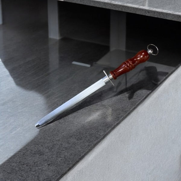 Masat Otel cu maner din Lemn ,40 cm, 385g