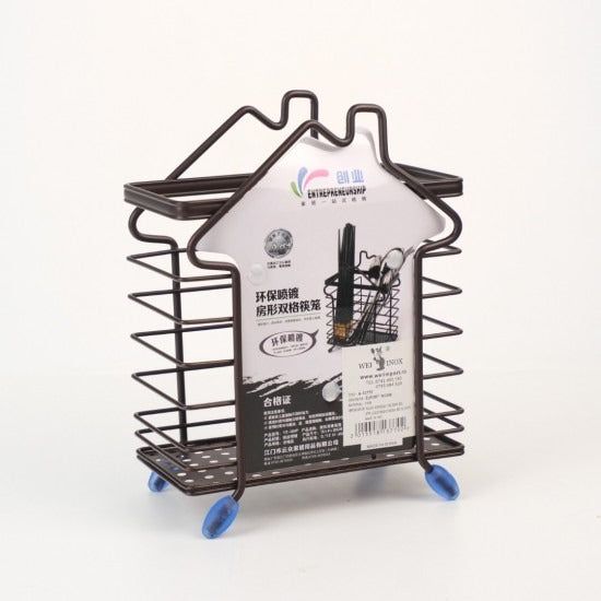 Suport pentru Ustensile de Bucatarie,Metalic - Bronz , 15x20 cm