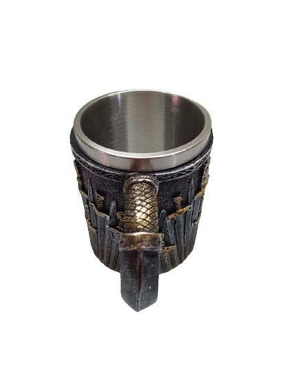 Halba Medievala din Rasina si Inox , cu Pereti Dubli , 500 ml