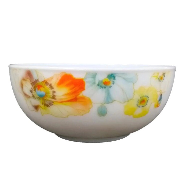 Bol Opal, Model Floral, 15.2 cm, supa, ciorba, orez cu lapte, bucatarie, gatit, preparate culinare