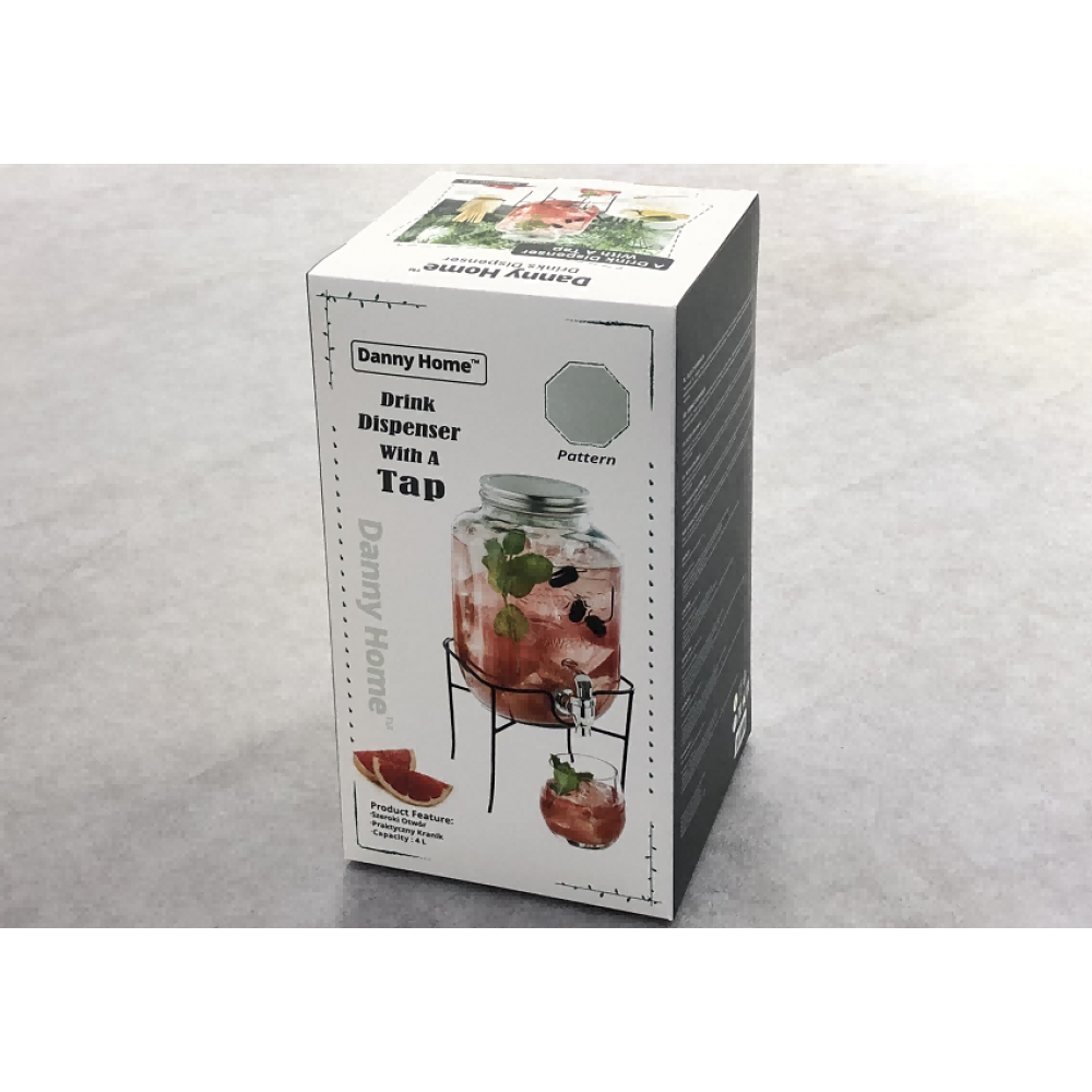 Borcan pentru Limonada cu Robinet si Suport, 4 l