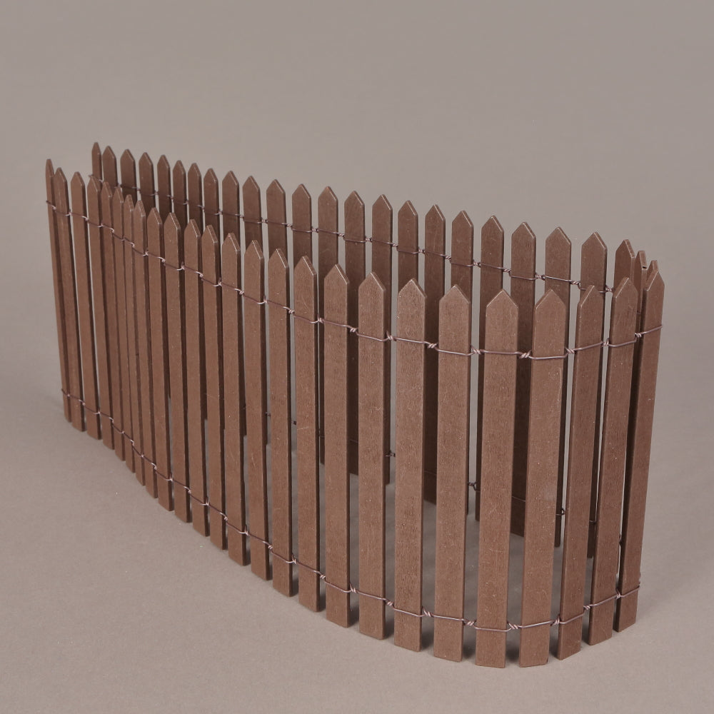 Bordura Gardulet Decorativ, Lemn, pentru Gazon sau Flori,  90x16 cm