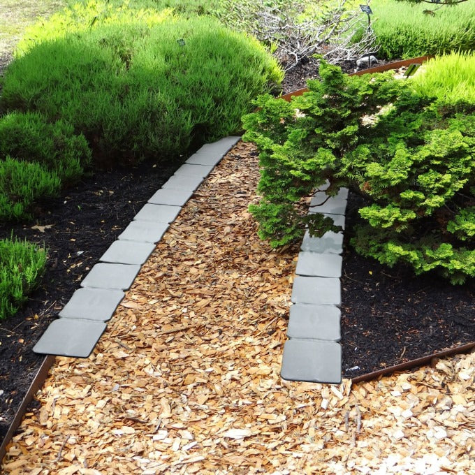 Set 4 Borduri pt. pat de flori / gazon, Plastic, 24,5 x 10 cm