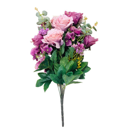 Buchet flori artificiale, Trandafiri, 55 cm