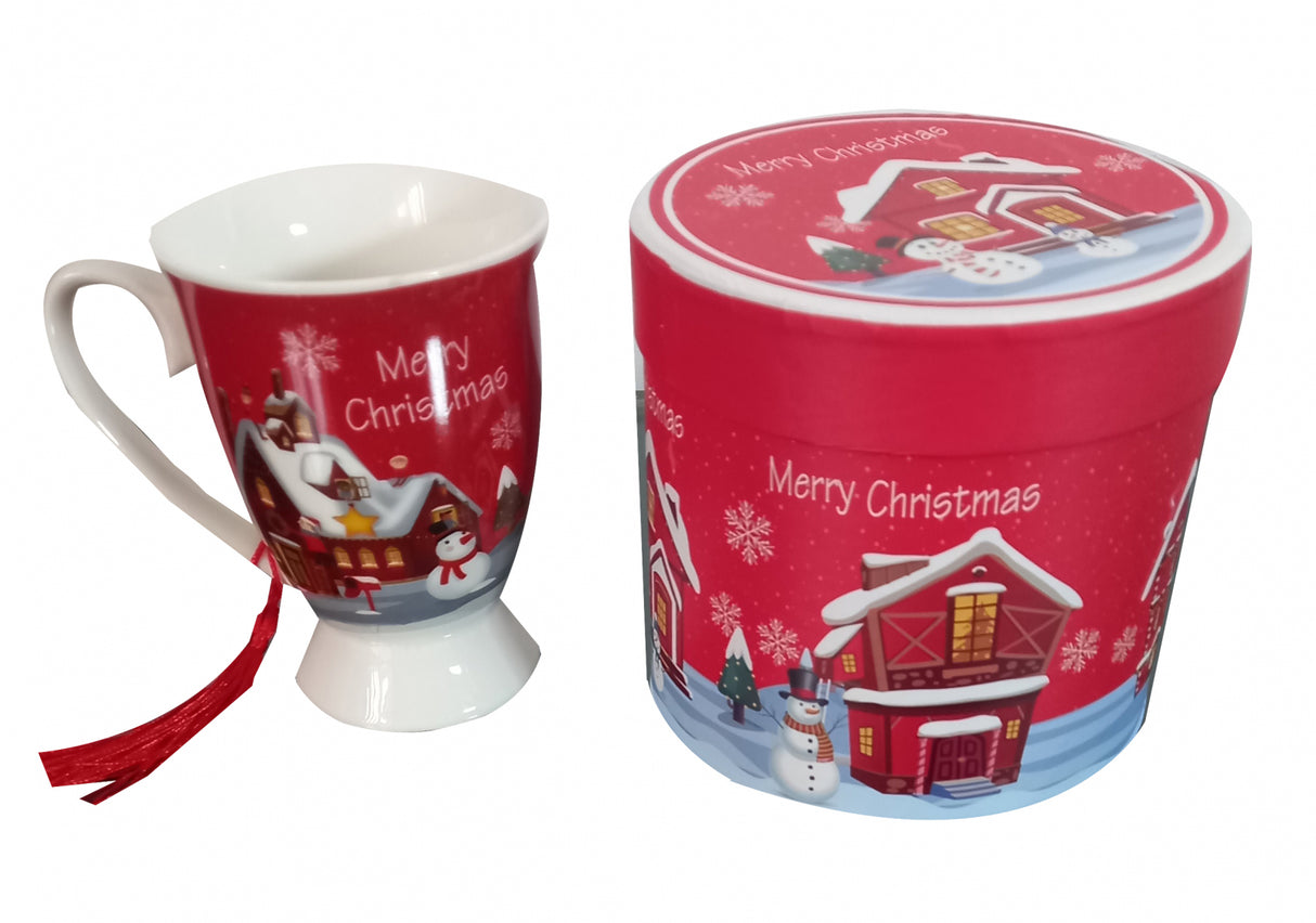 Cana Craciun in cutie, Ceramica, 300 ml