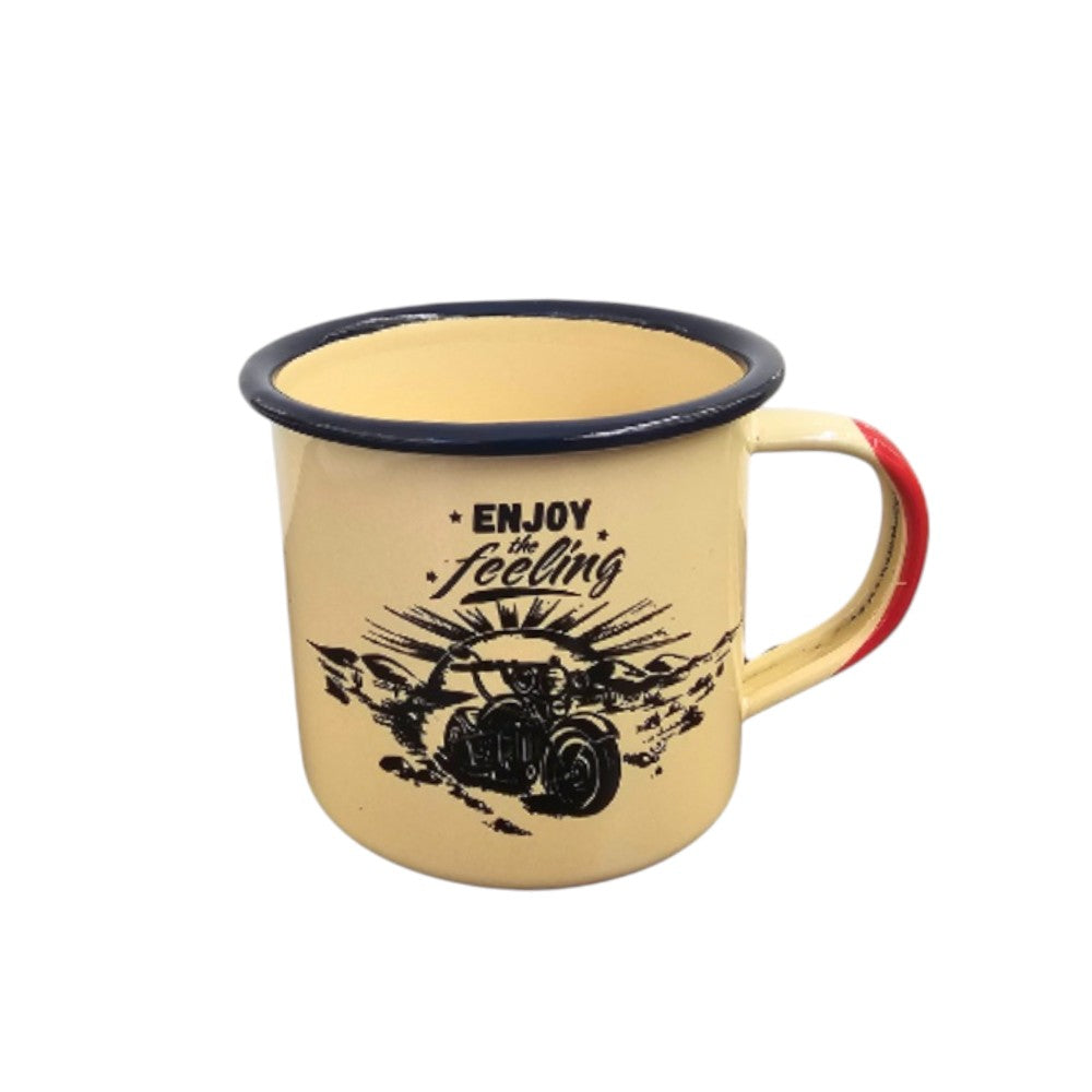 Cana Metalica Emailata, model Munte/Mare/Moto , 350 ml