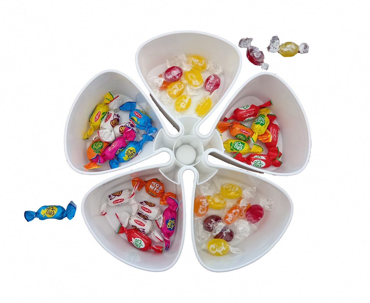 Caserola Compartimentata cu Capac, 27x6 cm, fructe uscate, seminte, depozitare, pastrare, bucatarie