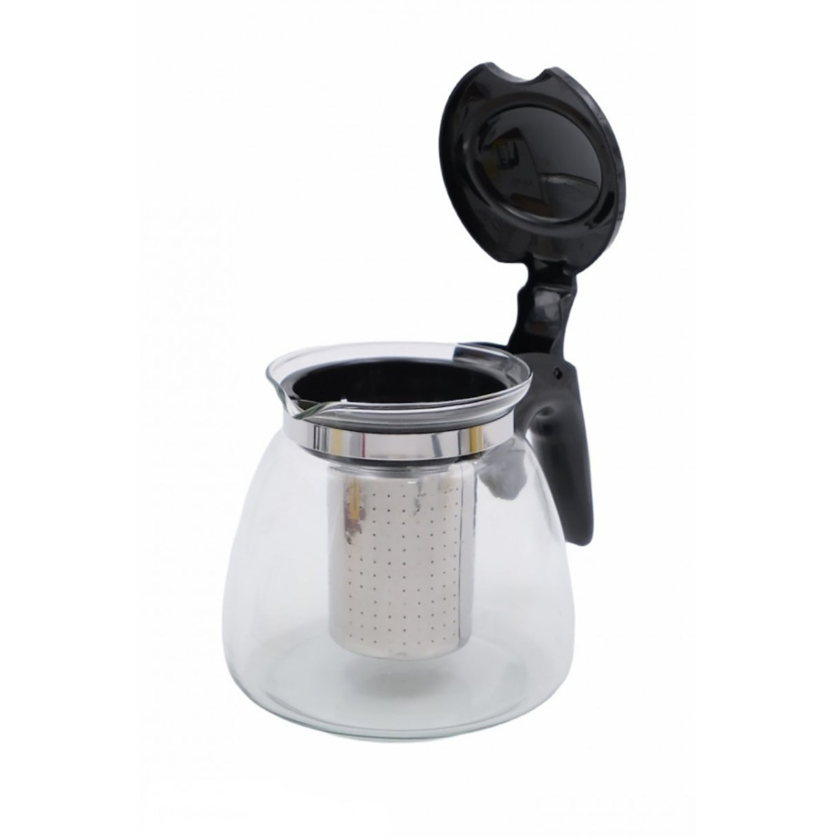 Ceainic cu infuzor, Metal si Sticla, 900 ml