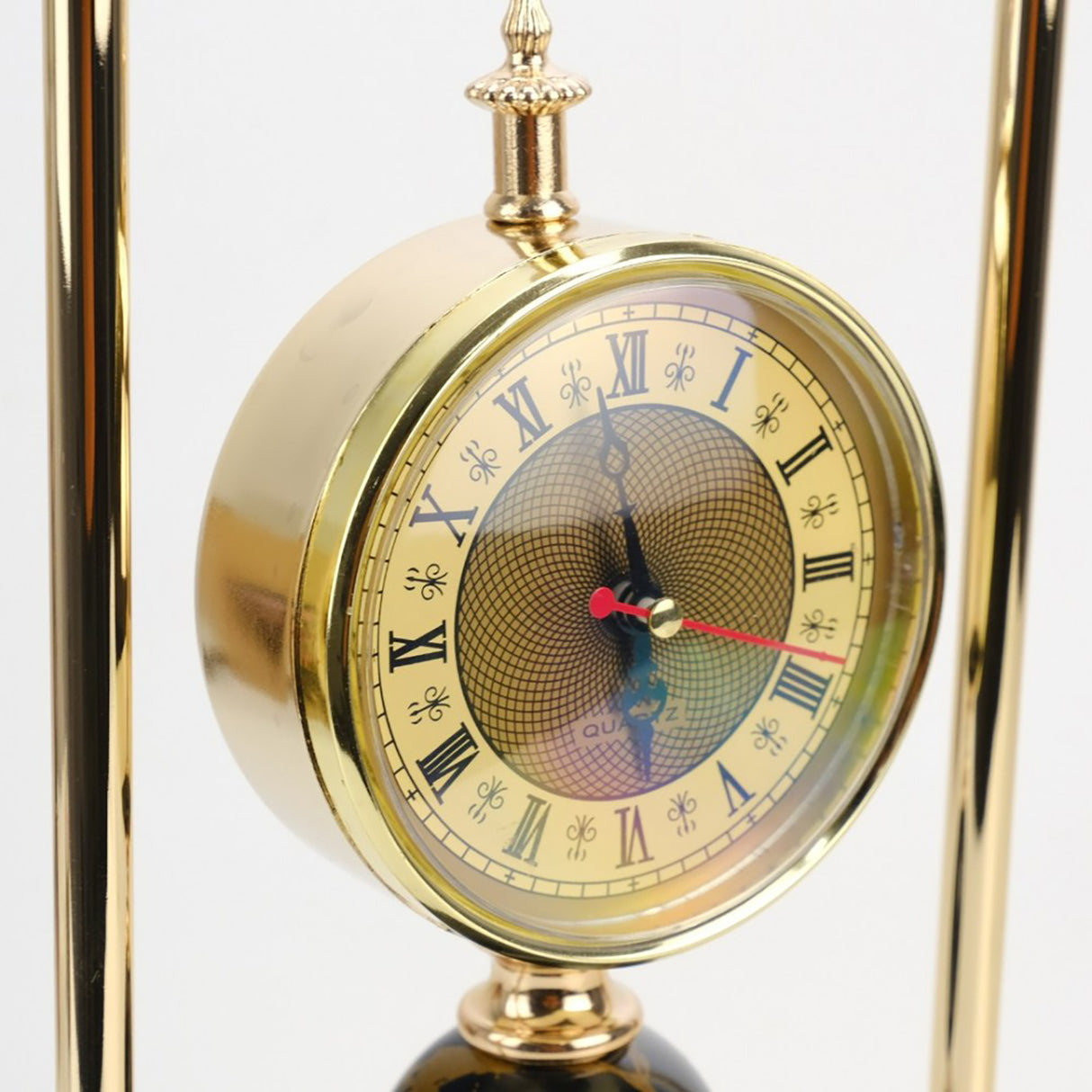 Ceas Decorativ Auriu, Metal si Plastic, 45x15x15 cm