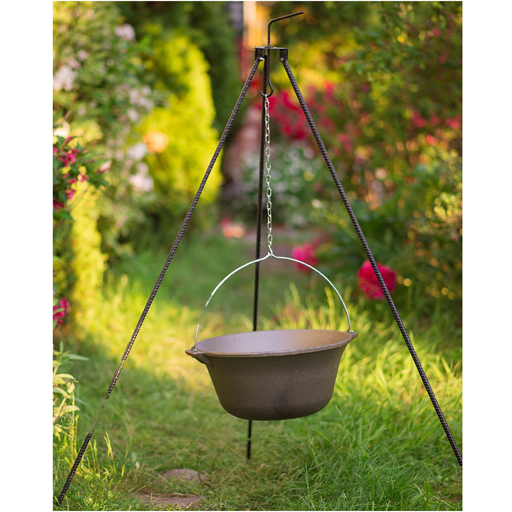 Ceaun din Fonta cu Trepied, 7.2 l